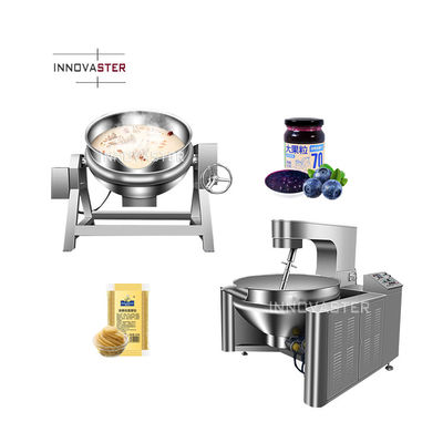 200-литровый промышленный электрический горшок/масляный котёл для приготовления пищи с парной крышкой с системой отопления