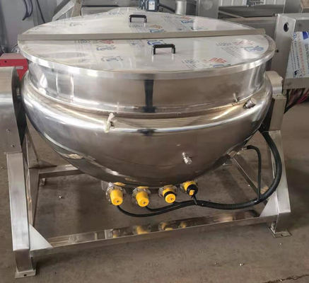 Нержавеющая сталь электрический газ парное нагревание сыр мясной соус котёл для приготовления пищи с смесителем
