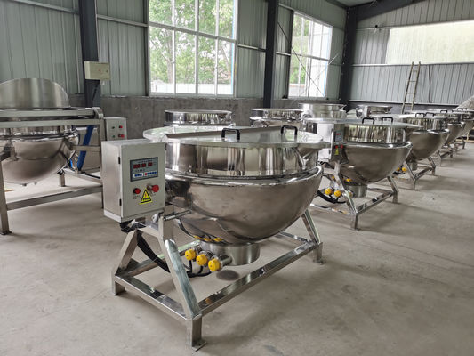 Кетл для нагрева соуса парным газом/электричеством на заводе по переработке овощей