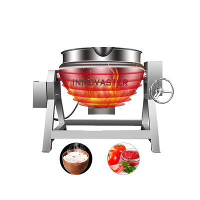 615 кг вертикальный паровый газовый электрический котел с двойным жакетом для варки в ресторане