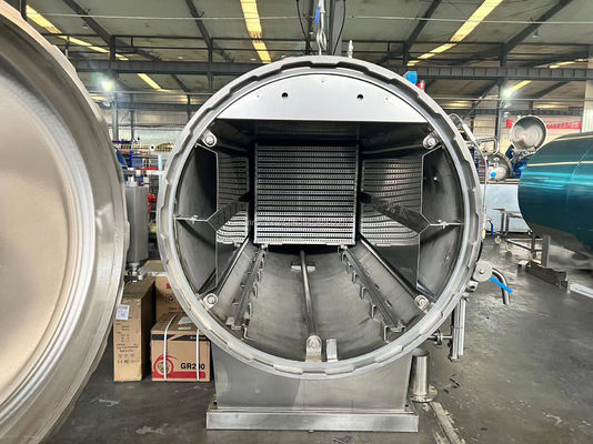 Высокотемпературная стерилизационная ретортная машина для упаковки 2100 кг пищевых пакетов