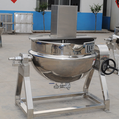 Паровая кулинария Кетл с котелком с агитатором Основная структура Наклонная система Ноги Кулинария
