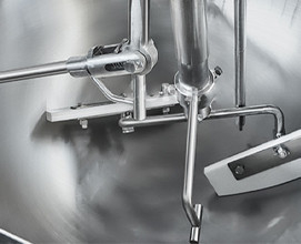 600L Steam Planet Jacket Kettle с смесителем для разнообразных вариантов приготовления пищи Вес 615 кг