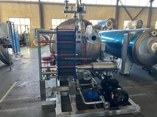 Горизонтальный стерилизатор с двойным сосудом для реторта мясной муки и автоматической операции по партии