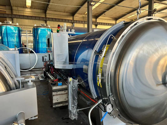 Горизонтальный стерилизатор с двойным сосудом для реторта мясной муки и автоматической операции по партии