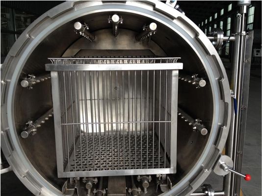 1.5КВт мощности Специализированная высокотемпературная / давляющая пищевая ретортная машина для стерилизации