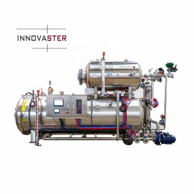 380В/50Гц 3-фазная водораспыляющая ретортная машина для стерилизации мягких продуктов