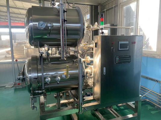 Цилиндрический сосуд под давлением Автоклавная машина для стерилизации рыбы тонны для промышленной стерилизации