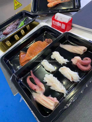 Автоматическая вакуумная упаковочная машина для отображения свежей пищи в целом