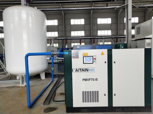 Воздушный смазка 75kw 100HP постоянный магнит инвертор двухступенчатый винтовой воздушный компрессор