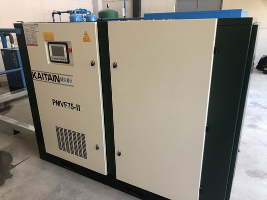 Воздушный смазка 75kw 100HP постоянный магнит инвертор двухступенчатый винтовой воздушный компрессор