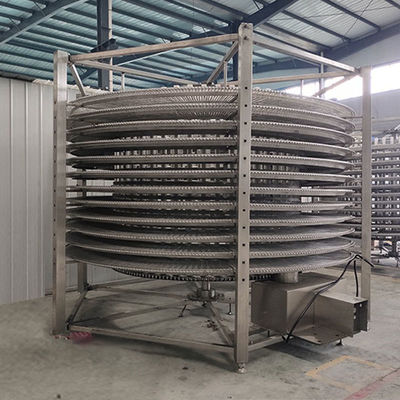 Шоколадный взрыв Быстрый IQF спиральный морозильник для промышленных рыб Креветки Морские продукты Клещи