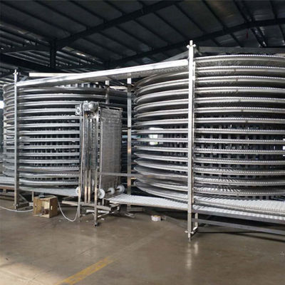 Шоколадный взрыв Быстрый IQF спиральный морозильник для промышленных рыб Креветки Морские продукты Клещи